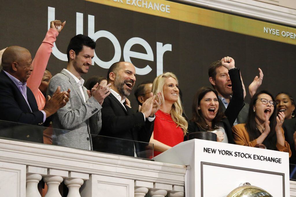 Uber hace su debut en la bolsa de Nueva York